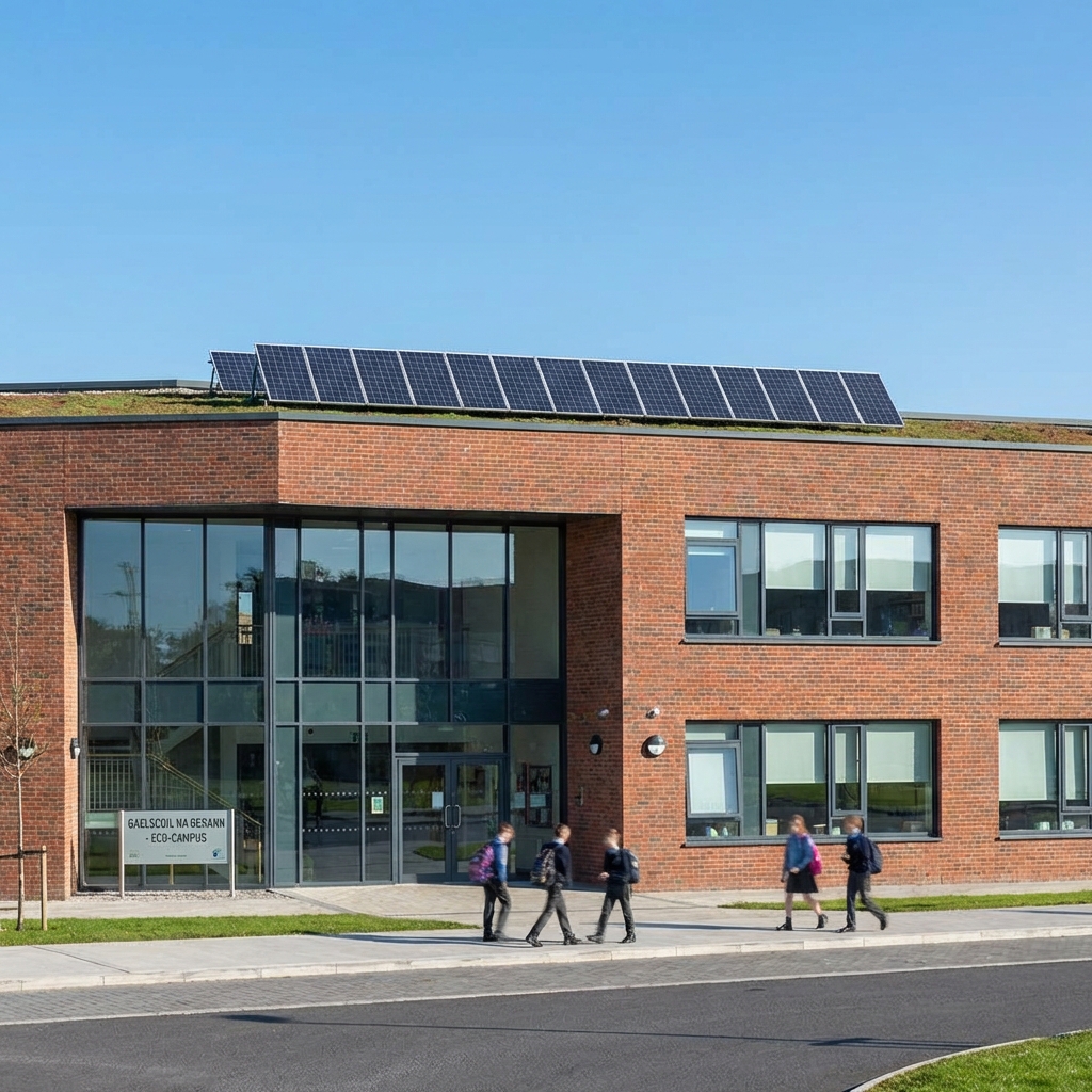 Solar Panels on School Roof