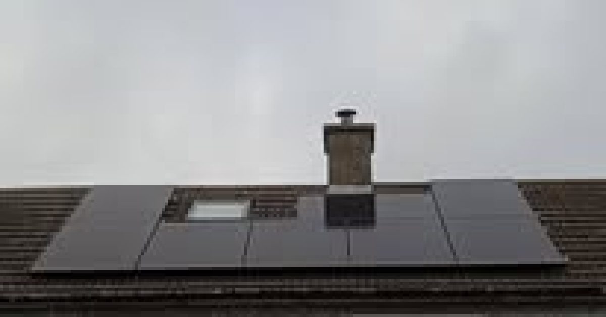 Residential solar panel installation