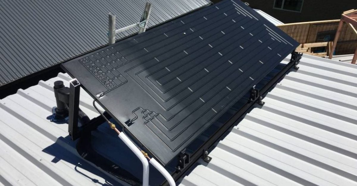 thermodynamic solar panel installed