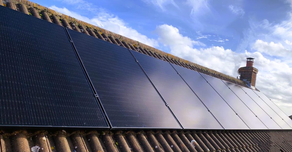 Professional solar panel installation