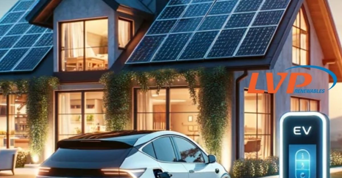 Electric car charging at home using rooftop solar panels in Ireland