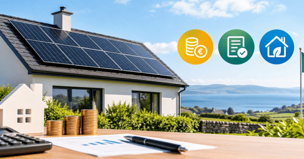Cost of solar panels in Ireland with house rooftop solar installation