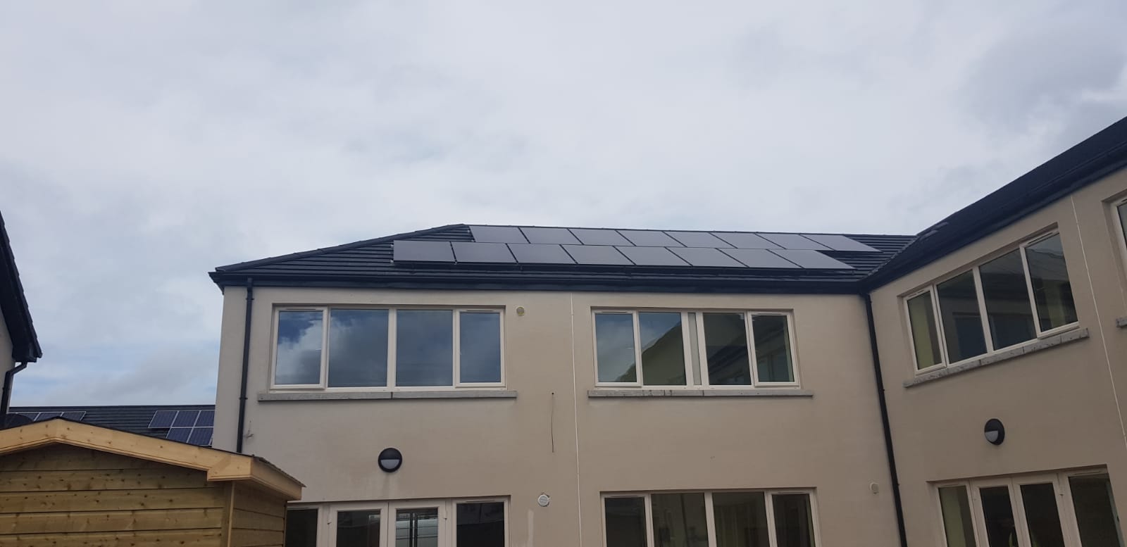 Solar Panels installed on the roof of a domestic home in Ireland